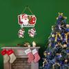 Decorative Christmas Wall Hanging Wooden Art Decoration Item for Home | Office | Living Room | Bedroom (Love-2Penguin)