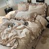 summer ice silk Korean large lace washed silk four-piece set lace mattress cool bed sheet summer bedding