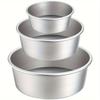 1/3pcs Round Aluminum Cake Molud with Removable Bottom 4/6/8/10inch Hard Anodized Aluminum Cake Mold Non-stick Cake Pan Bakeware