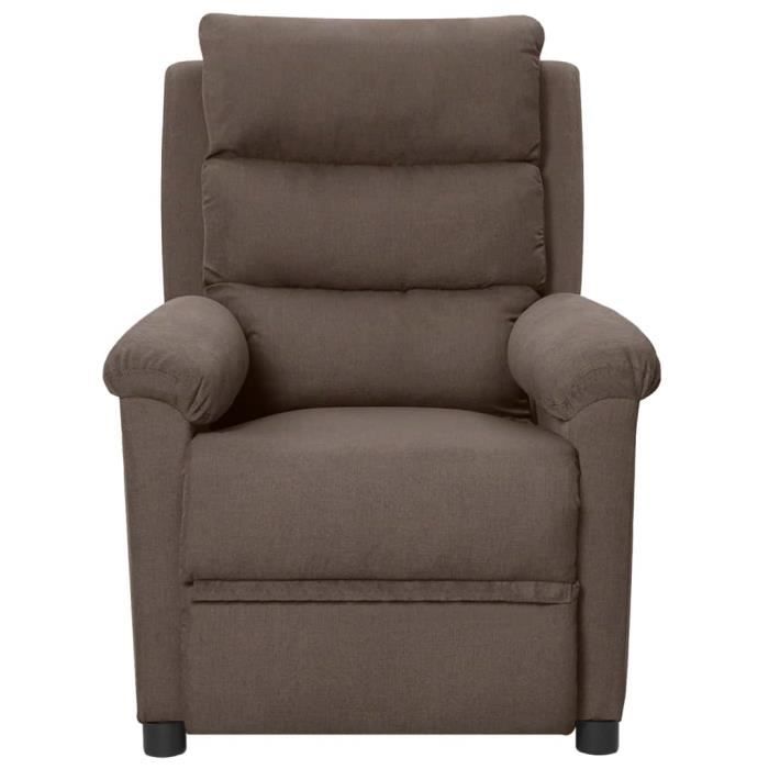 VidaXL Fauteuil inclinable électrique Taupe Tissu 3098971
