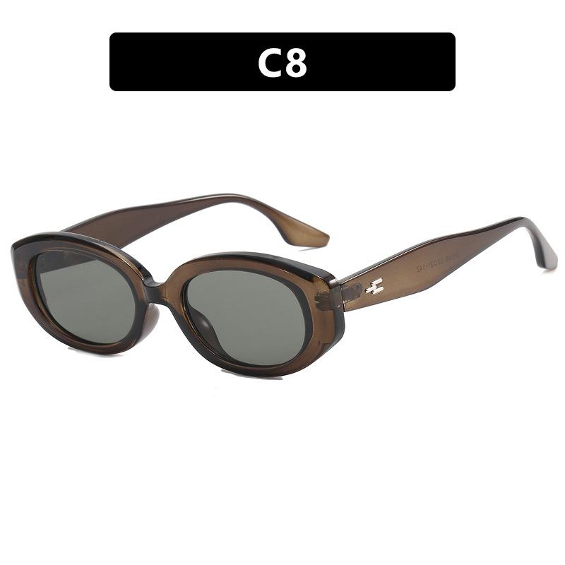 Unique Shaped Sunglasses for Women - Geometric Metal Frame Irregular Sunnies