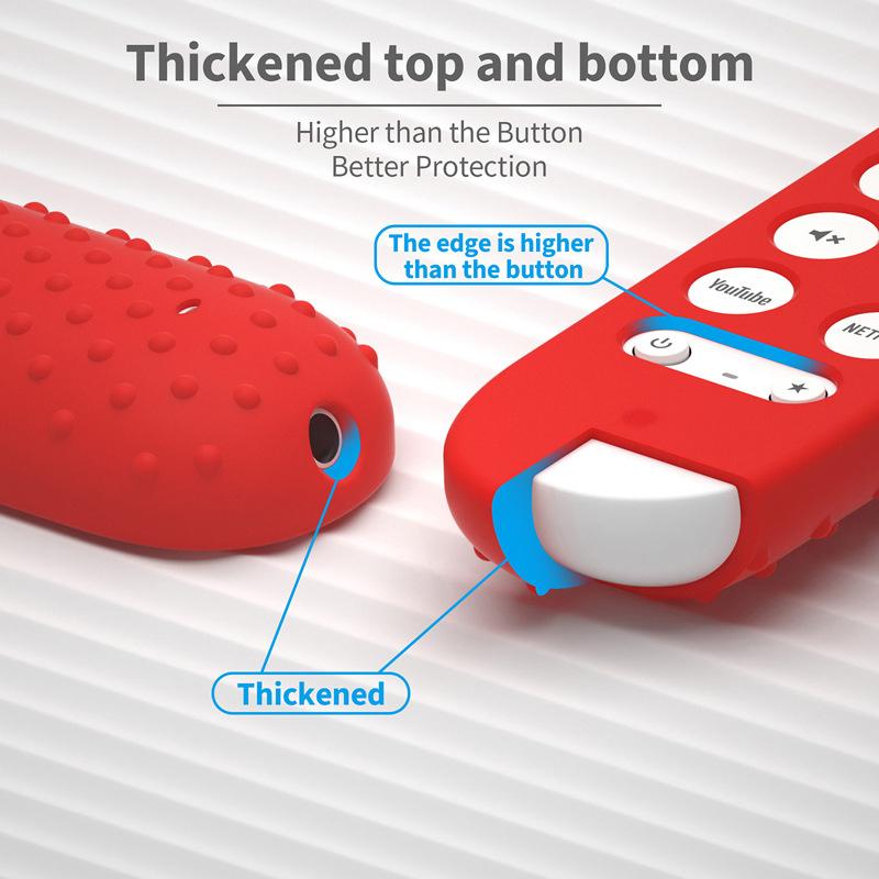 Soft Non-slip Silicone Case For Google TV Remote Control Protective Cover Shell for Streamer 4K TV 2025 Voice Remote Control