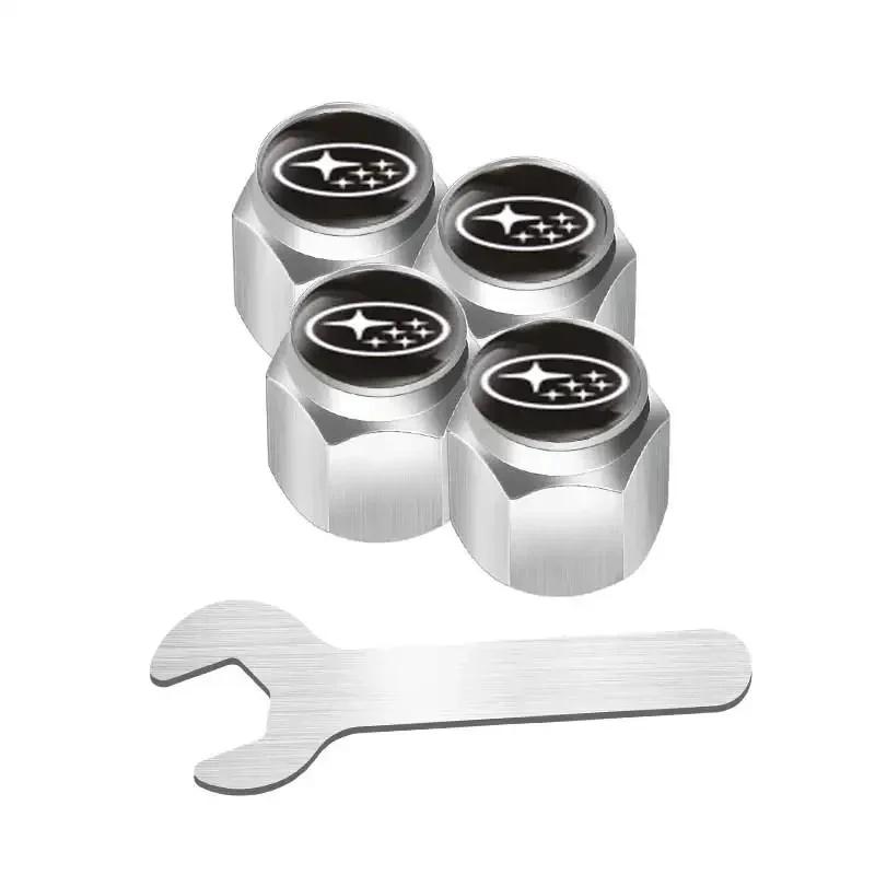 4Pcs Waterproof Car Wheel Tire Valve Caps Air Covers for Subaru XV WRC WRX BRZ FORESTER IMPREZA LEGACY OUTBACK STI TRIBECA Y17
