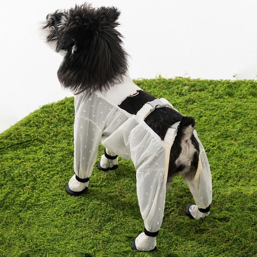 Full Leg Protection Pet Strolling Going Out Pants Dog Jumpsuit Shoes  Spring Summer