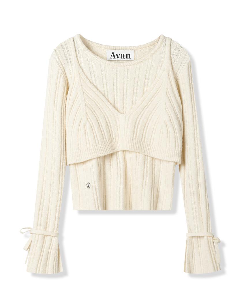 AVANDRESS Isabel Layered Knit Black