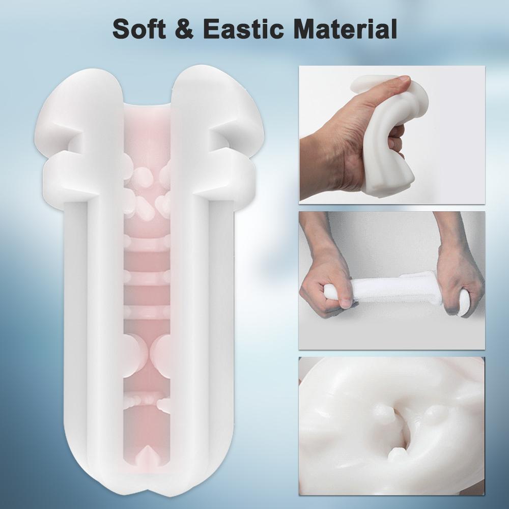 Male Masturbator Penis Cup Blowjob Sucking Simulated Vagina Real Pussy Moaning Vibrator Male Sex Toys Simulated Vagina