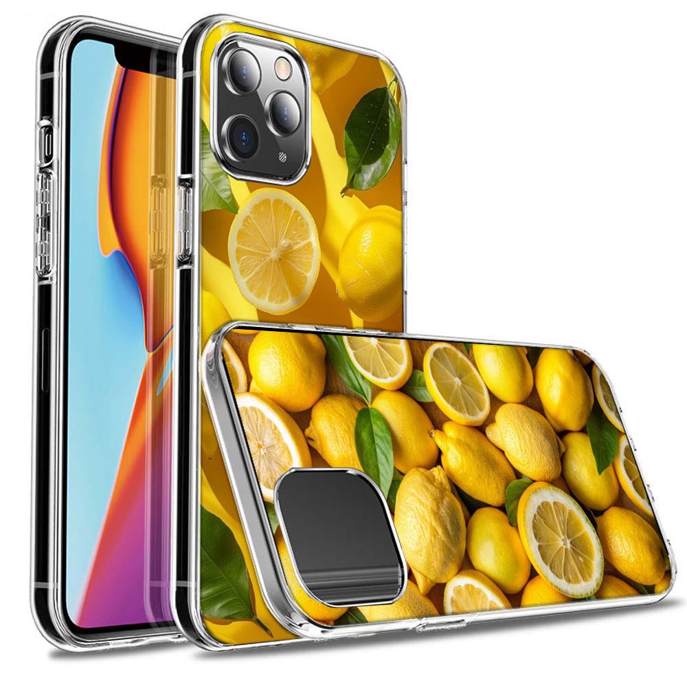 Refreshing Yellow Lemon In Summer Phone Case For Iphone 16E 15 Pro 14 Plus 17E 16 17 Pro Max Air 11 12 13 Mini Shockproof Cap