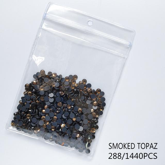 

Высококачественные стеклянные прозрачные стразы для исправления SS4-SS30, фиксирующие стразы для украшения одежды, стразы для свадебного платья «сделай сам» SS6 1440pcs