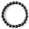 [GOLD STONE] Black Beitou Stone Bracelet, 8mm, from Taiwan, Negative Ion Measured, Radium Black Hokutolite, Inner Diameter: Approx. 16.5cm