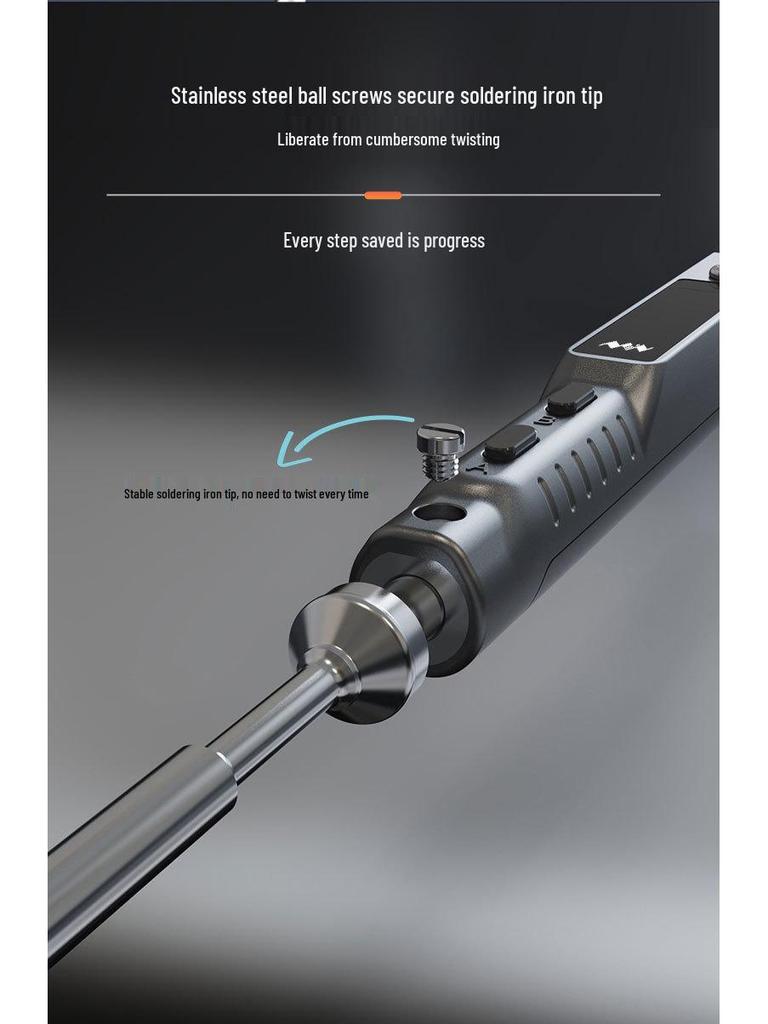 TS101 Starry Blue High-Power Smart Electric Soldering Iron - Portable One-Key Heat-Up Soldering Pen by Miniware