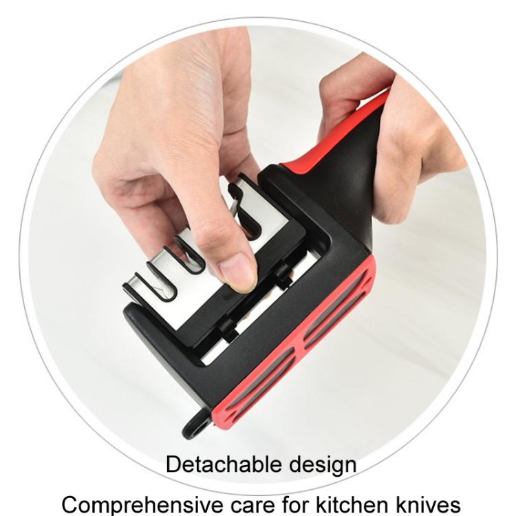 LsCook Kitchen Multifunctional Hangable Multi-segment Handheld Knife Sharpener, Specification: 4 Stage