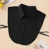 Women's Fashion Cotton Fake Collar, Simple Half Shirt Style Fake Collar, Versatile and Convenient Detachable Collar