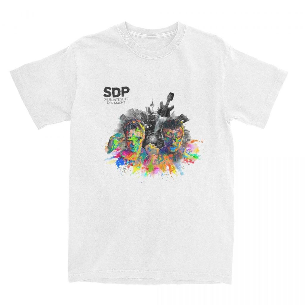 Sdp Band Music Singer 2024 Tour T-Shirt Summer Germany Rock T Shirts 100% Cotton Tee Shirt For Men's Short Sleeve Casual Tops