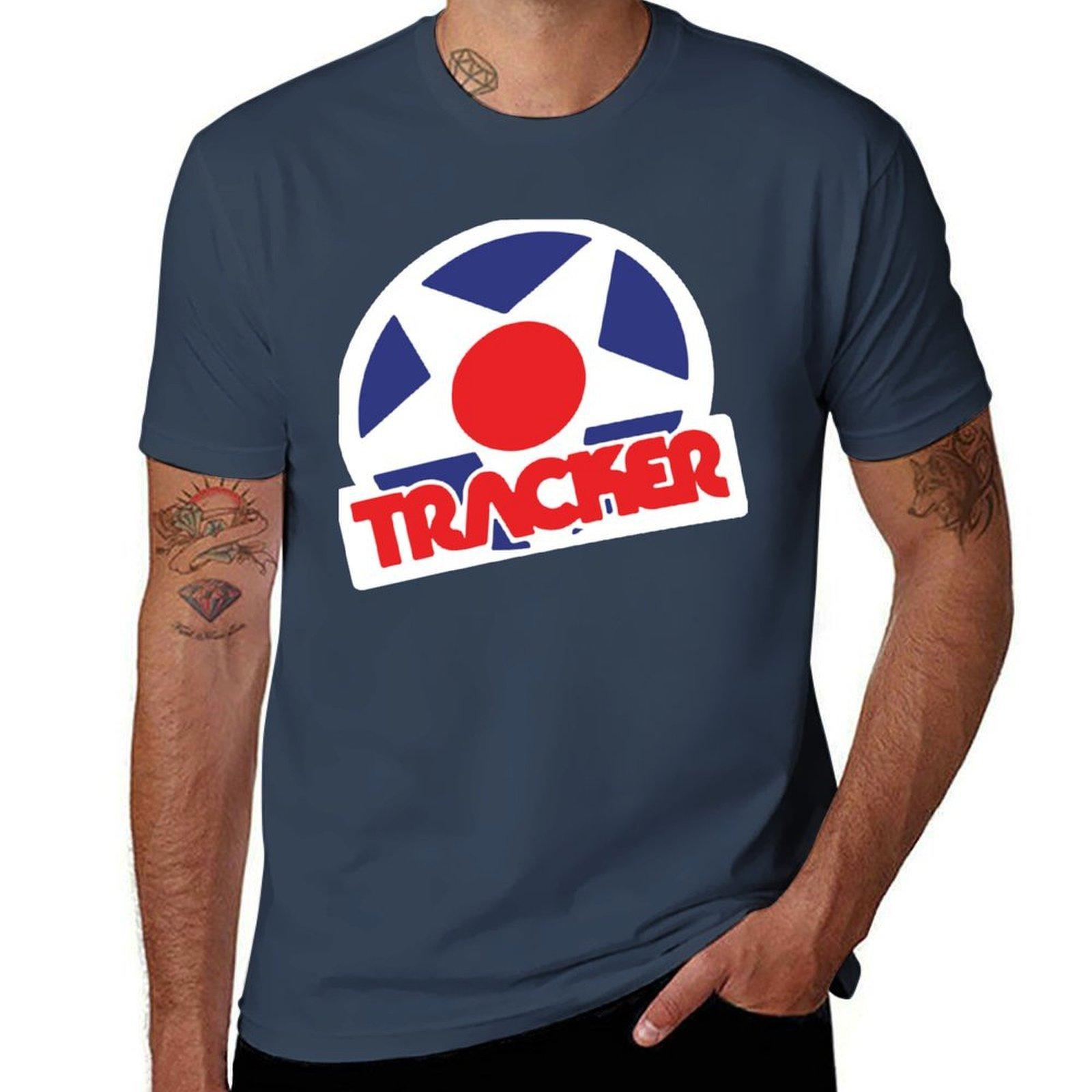 Tracker Trucks Vintage logo TShirt Outdoor Sports Short Sleeve Top S