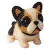 3D Animal Ornament Sewing Set 3D Animals Bead Craft Kit 3D Animal Dog Shape Bead Embroidery Set for Crafting Enthusiasts Girls