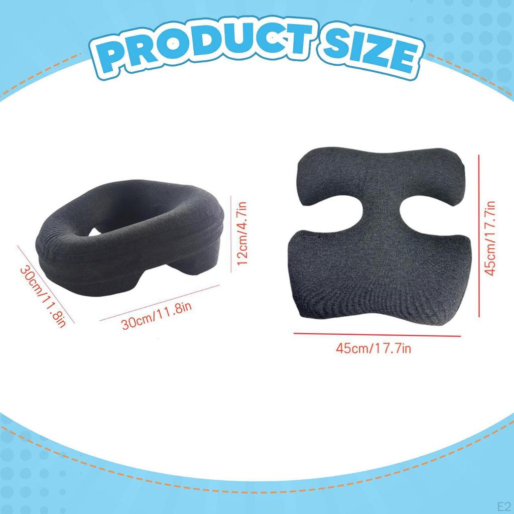 Brustkissen und Bauchlage-Set Unterstützung Atmungsaktiv Vielseitig Zuhause Kopf Brustkissen