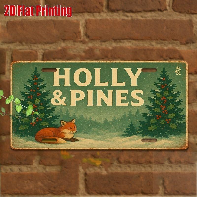 Motorcycle Souvenir License Plate, Metal Auto Wall Decor 15x30cm