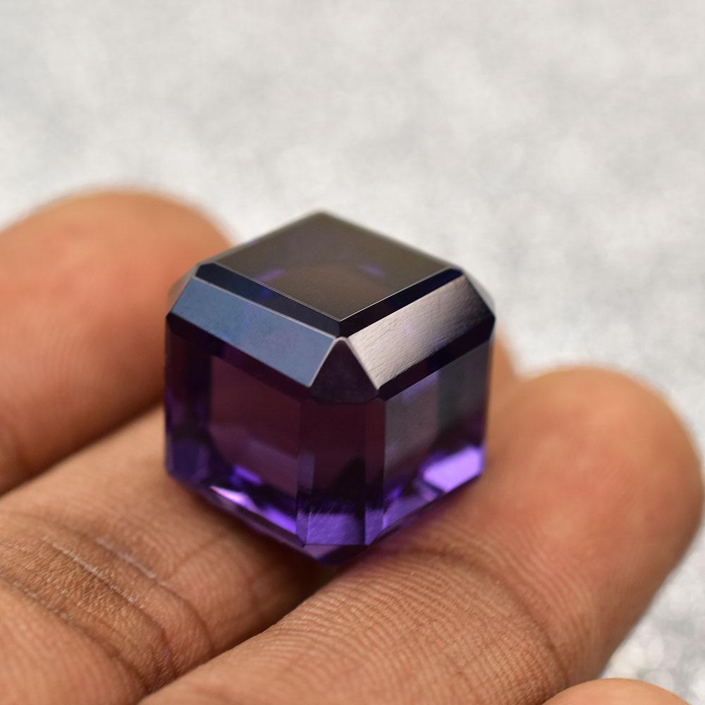 Natural Purple Brazilian Amethyst 36ct Certified Loose Gemstone