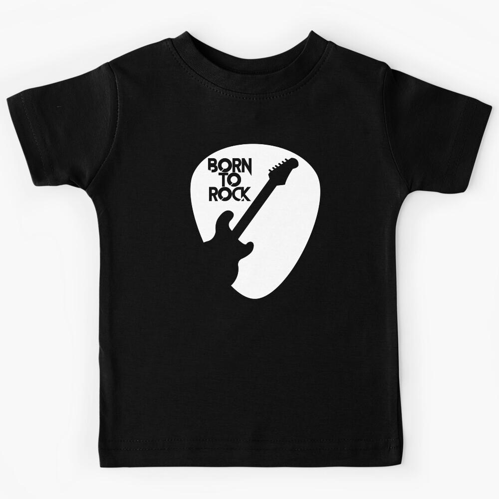 Guitar Born To Rock T Shirt Kids T-Shirt 140