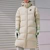 Fila Fusion Serie FOB Colore Solido Con Cappuccio e Zip Lungo Antivento Caldo Piumino Cappotti Unisex Grigio Scuro T11U343905F-DK