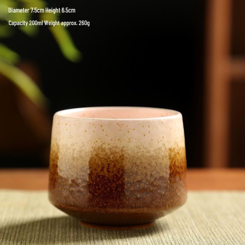 Retro Coarse Pottery Ceramic Coffee and Tea Cup for Home Use