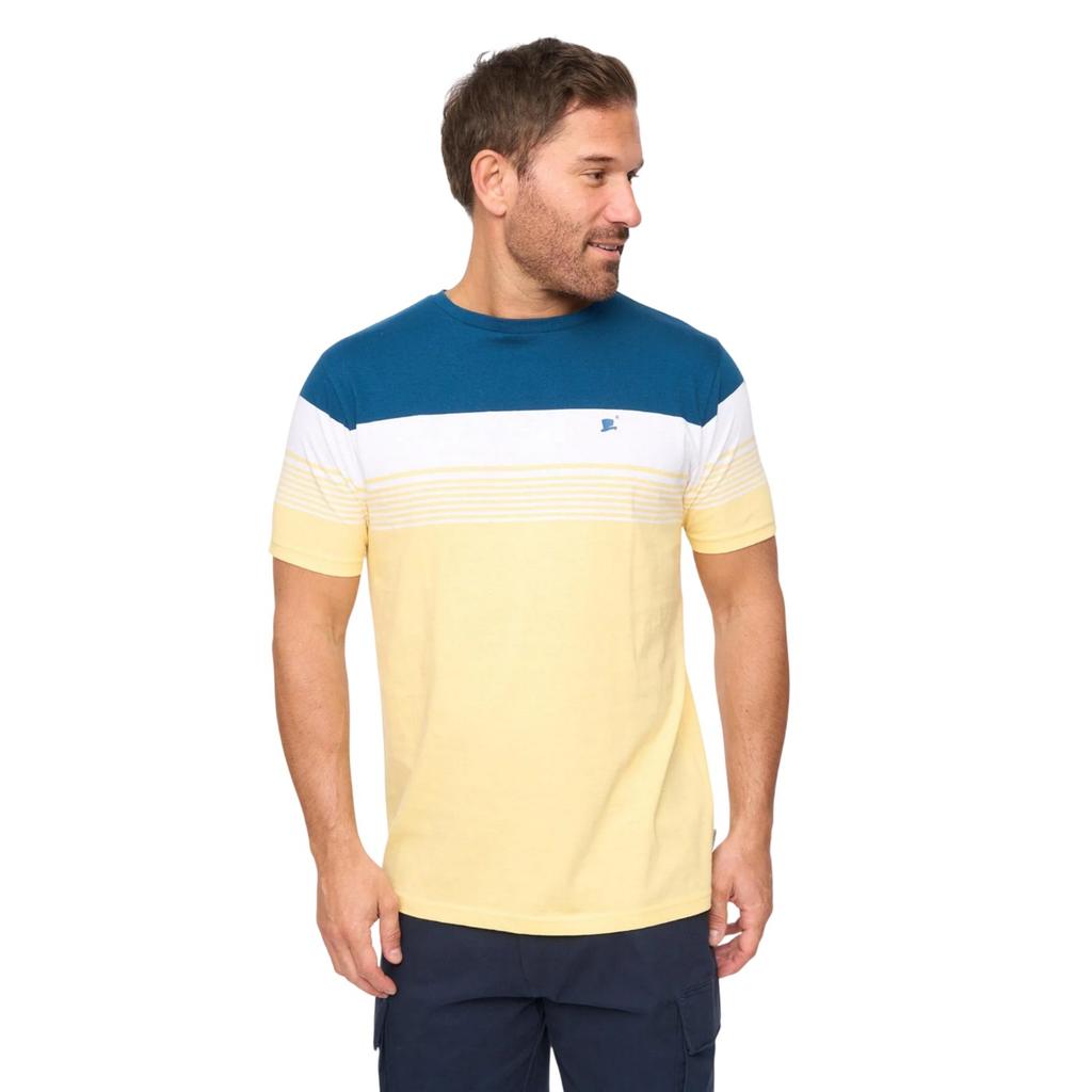 Bewley & Ritch Mens Portmen Yarn Dyed Stripe Cotton T-Shirt