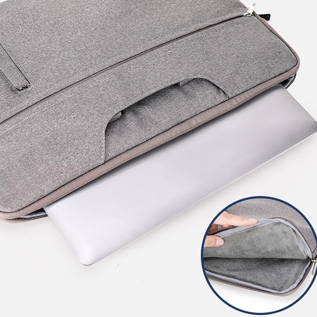 Protective Carrying Case Notebook Handbag Oxford Cloth Laptop Computer Bag with Shoulder Strap Splash-proof Portable