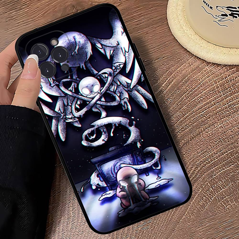 Game The Binding Of I-Isaac Black Soft Phone Case For IPhone 16 15 14 13 11 12 17 Pro Max Mini Plus