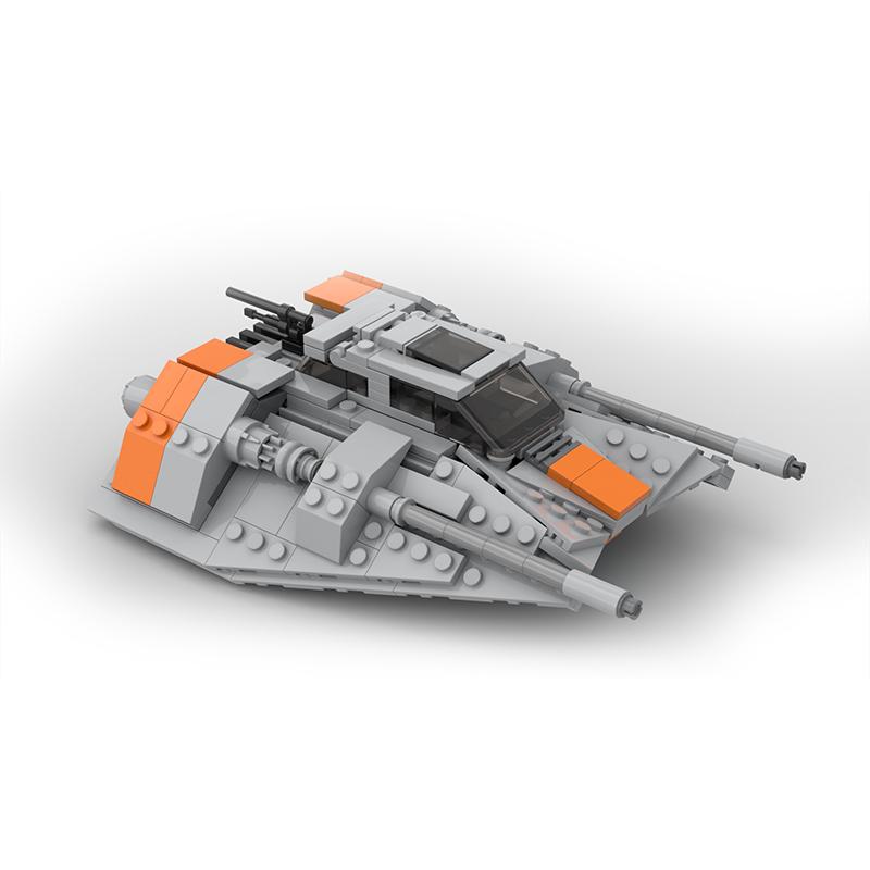 Buildmoc Space Wars T-47 Snow Airspeeder Fighters MOC Set Building Blocks Kits Toys for Children Kids Gifts Toy 453PCS Bricks