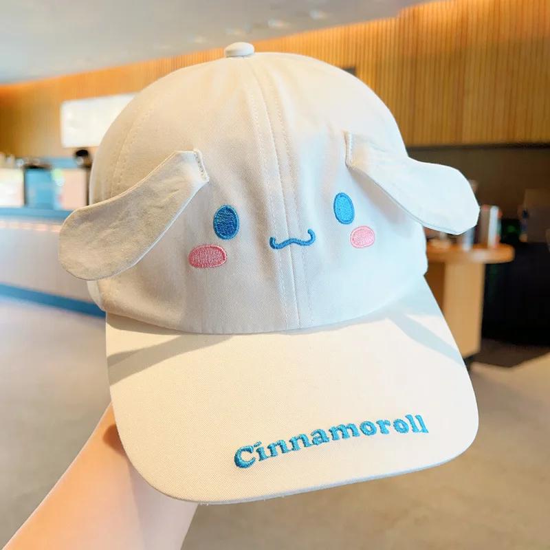 Sanrio Kuromi Creative Cartoon Peripheral Hat for Boys and Girls Baseball Hat Spring/Summer New Duck Tongue Sunscreen Hats