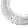 26.25 FT Glass Panel Fixing Strip Multi-function PVC Glass Retainer Cuttable DIY Woodworking Cabinet Rail Stile Groove Door Retaining Strip