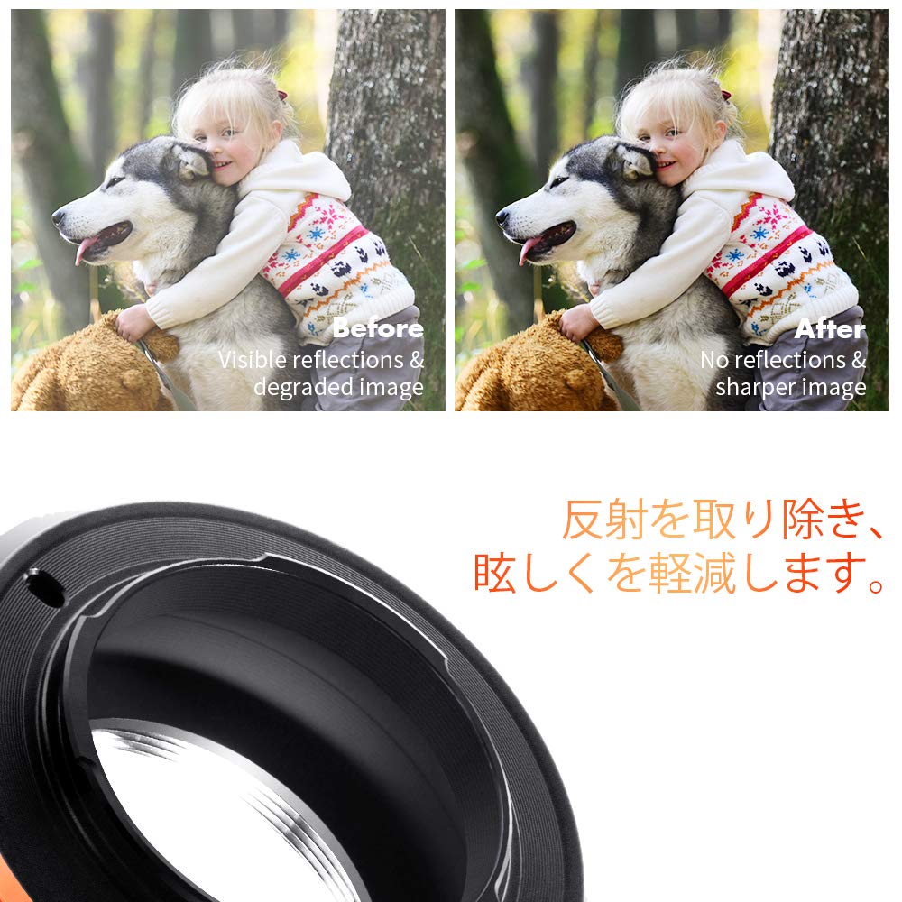 Adaptor de montare Concept M42, montare cameră, finisaj mat, Infinity Achievement M10125, producător direct din magazin, K&F Lens-M4/3 PRO antireflexie