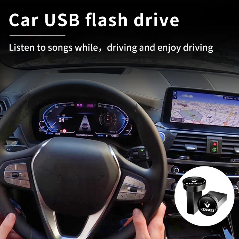 2026 Гарячі Для Renault Ковпаки Автомобільний USB-флеш-накопичувач Портативний Наклейка Пам'яті 32G/64G/16G Для Renault Koleos Espace Kadjar M