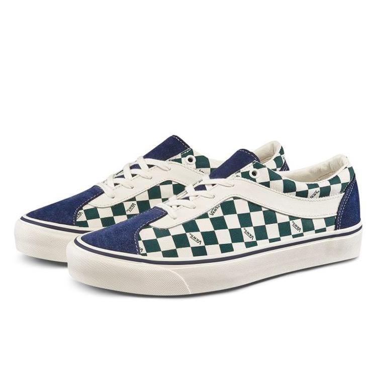 Vans Bold Ni Green White 'Dress Blues Trekking Green' VN0A3WLPT94