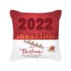 Nordic Style Christmas Pillow Cover Peach Skin Cartoon Santa Claus Office Sofa Cushion Cover Home