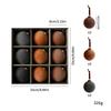 Christmas Ornament Set: DIY Flocked Ball Pendants with Gift Box for Tree Decoration