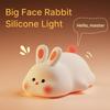 New LED Touch USB Rechargeable Silicone Rabbit Night Light Indoor Atmosphere Light Suitable for Children's Toys Christmas Gifts