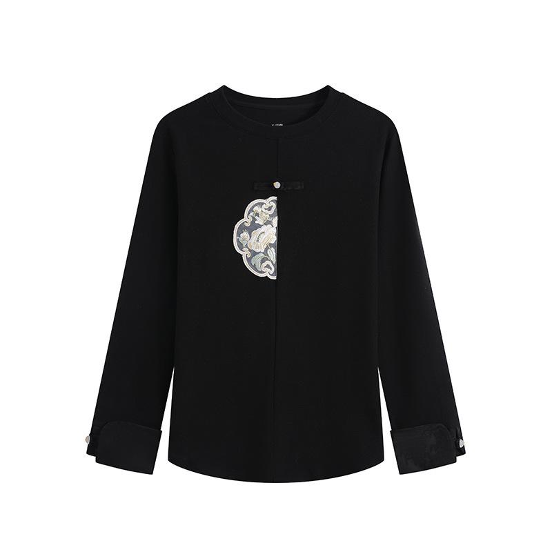 [Горячая вещь] Женский бархатный свитер с подогревом в китайском стиле на осень/зиму XL