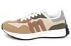 Mozu Combination Size Women's Sneakers, Oak/Camel, 22.5cm