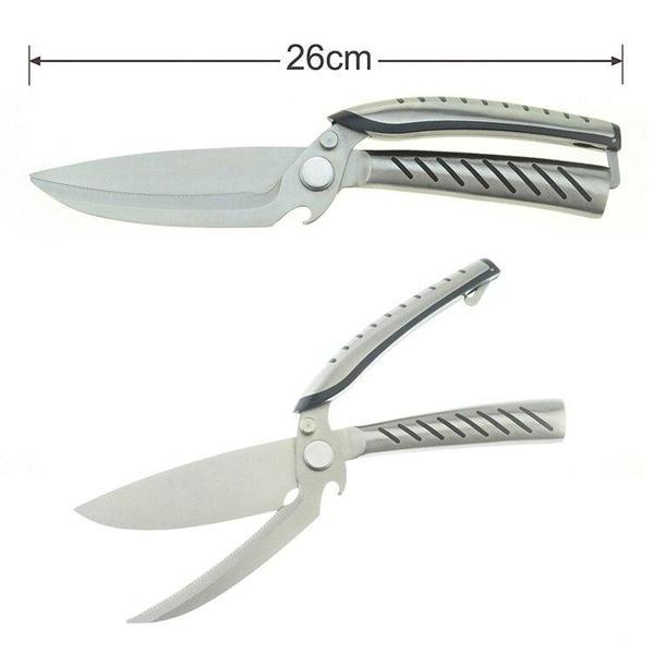 5CR15 Detachable Kitchen Scissors Multifunctional Kitchen Chicken Bone Scissors Bottle Opener