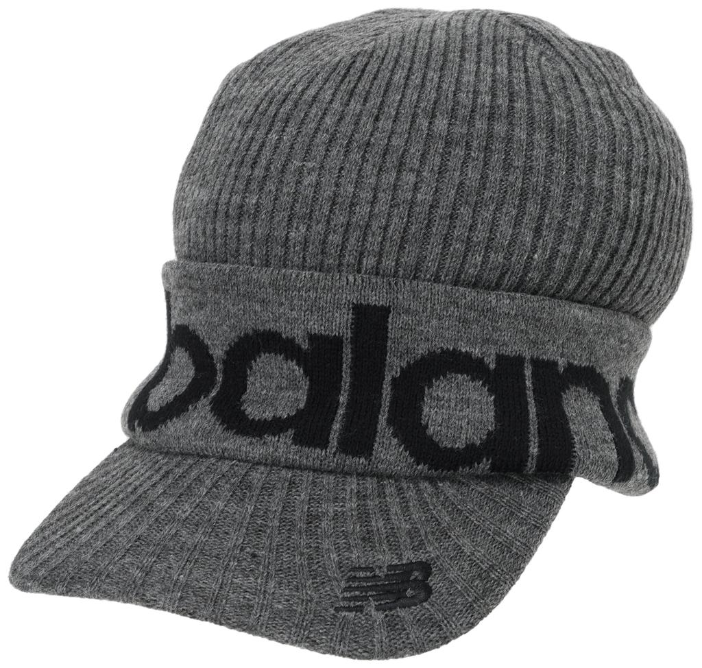 New Balance Golf Knit Cap with Brim Unisex FR (Brand Logo) / / 012-4287018 025_Gray