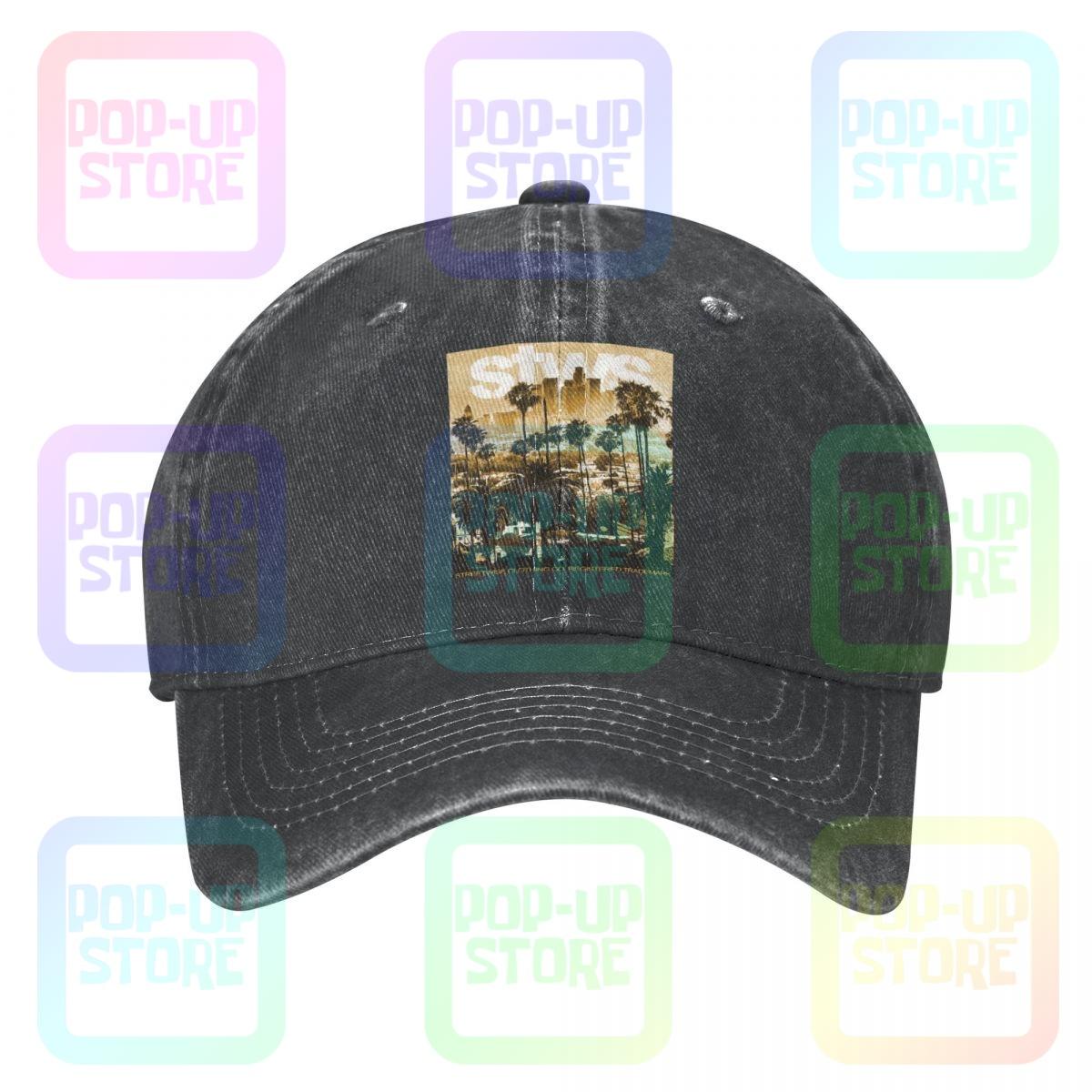 

Джинсовая бейсболка Streetwise Jungle Los Angeles, выстиранная пальмами, удобная дизайнерская шляпа дальнобойщика
