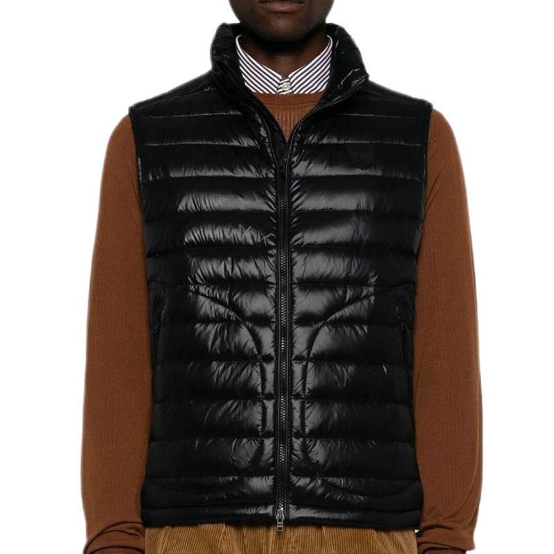 Polo Ralph Lauren Solid Color Stand Collar Zipper Vest Down Jacket Men outerwear Black 710938679-002