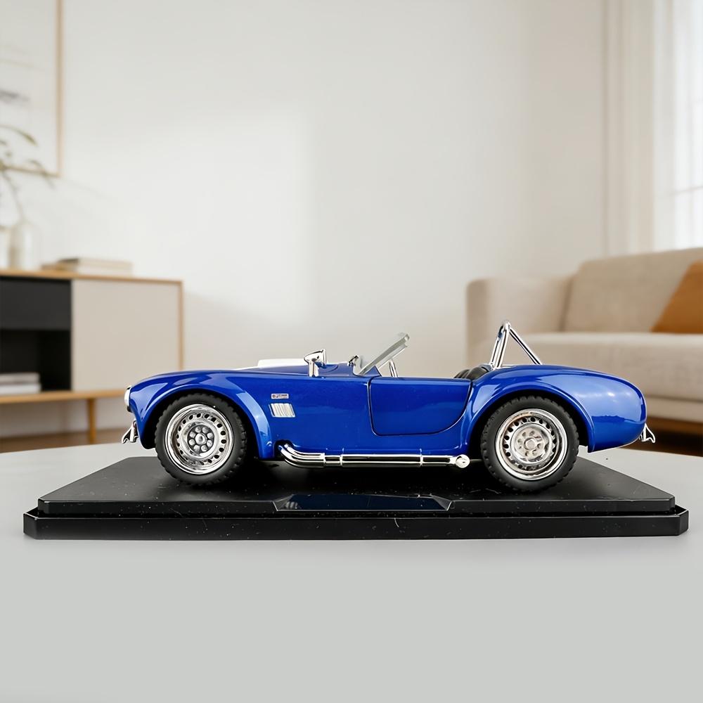 1:24 1965 Shelby Cobra Convertibile Roadster Modello Simulazione Suono Luce Gomma da Tirare Assorbimento degli Urti Regalo di Compleanno per Ragazzi