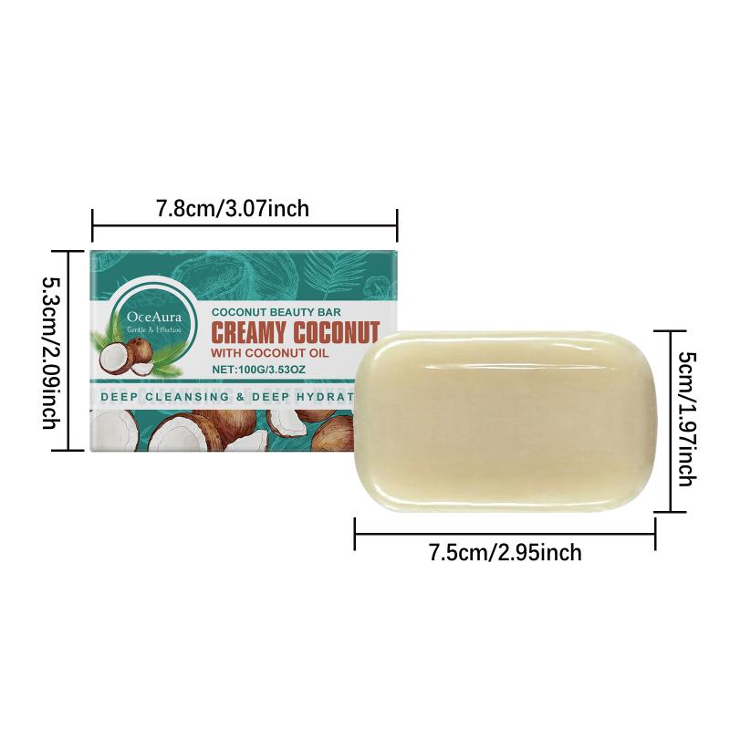Oceaura Coconut Bath Soap Is Gentle Delicate And Moisturizing Leaving The Skin Clean Comfortable And Clean