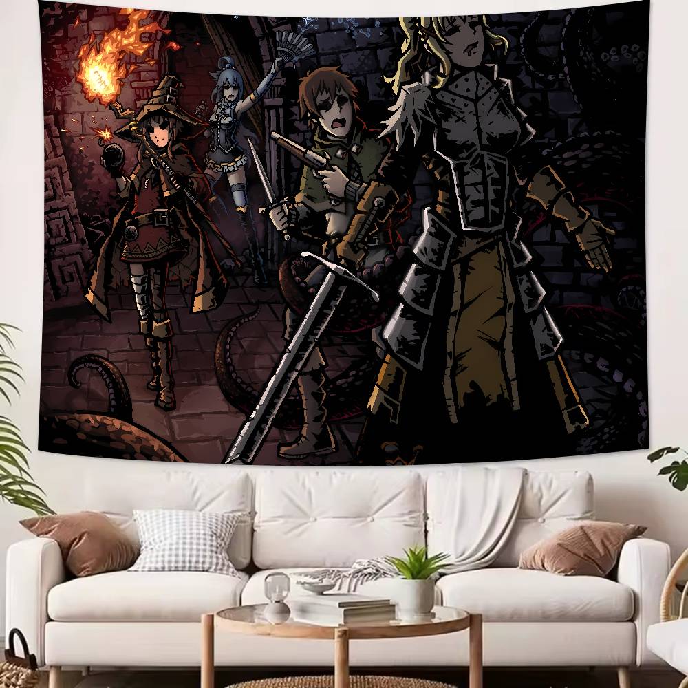 Large Cool Darkest Dungeon Video Gaming Popular Room Decoration Wall Tapestry Art Room Home Decor Wall Art Decor