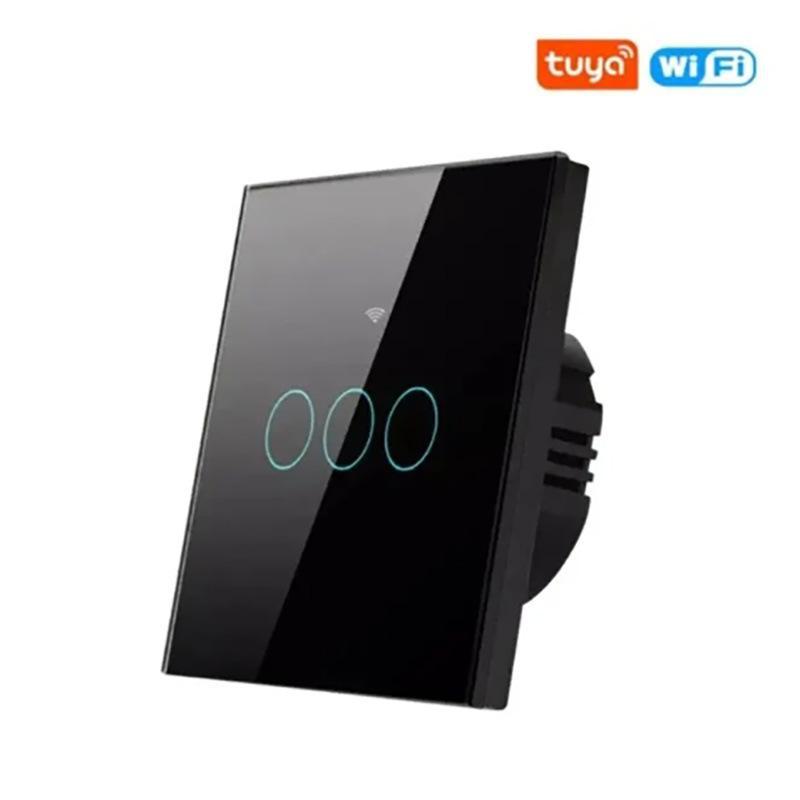 Comutator inteligent WiFi Touch Tuya, compatibil Alexa și Google Home, telecomandă 433RF, 1/2/3 direcții