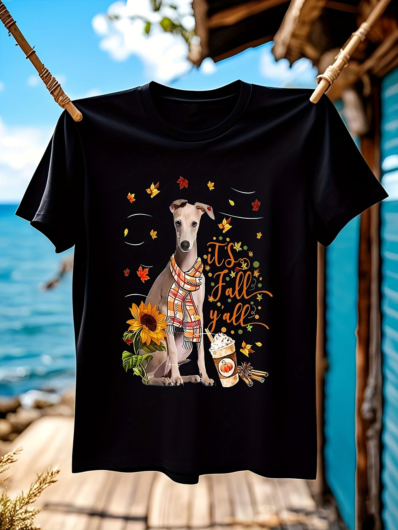 ItS Fall Yall Italian Greyhound Dog Thanksgiving Hallowee... M