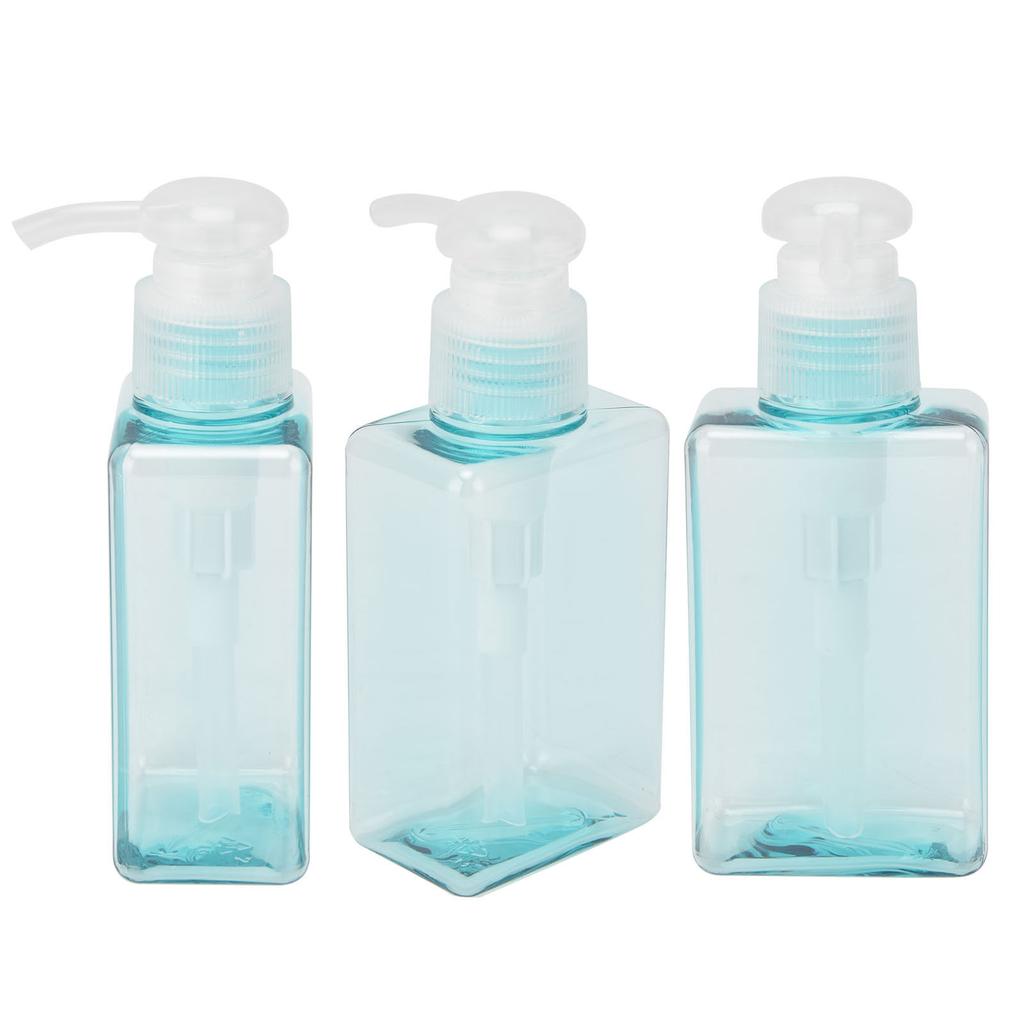 3PCS 100ml Pump Bottle Plastic Empty Soap Dispenser Shampoo Body Wash Lotion Container for Travel