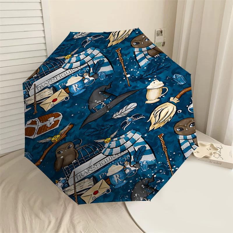 

1PC Harry Potter, Spells Umbrella-8-Rib Reinforced, Automatic Open, Lightweight & Durable, Cute Fashion Accessory for Outdoor, D2627